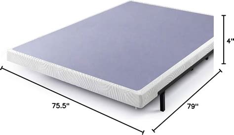 zinus 4 inch box spring steel|zinus no assembly box spring.